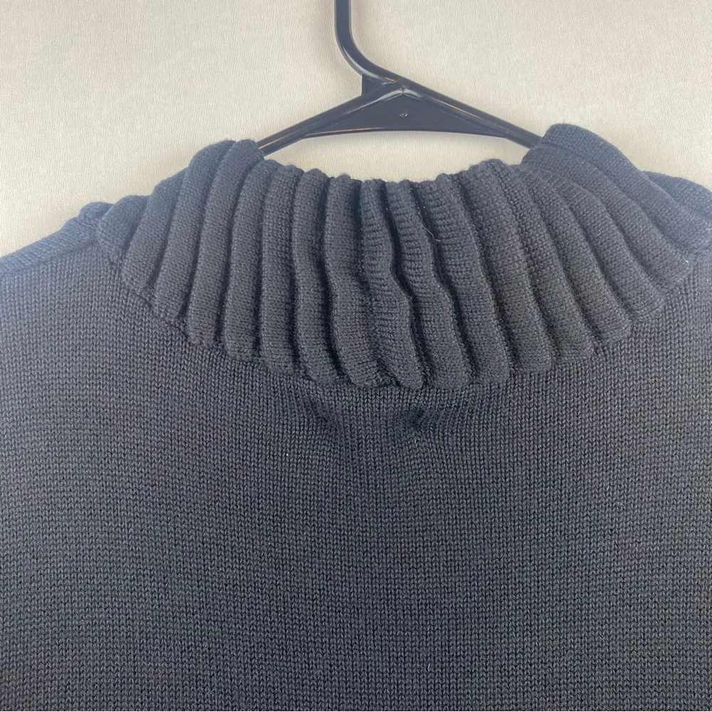 BLK Cardigan Sweater A Line Ribbed Collar Women XL  Minimalist Capsule Wardrobe